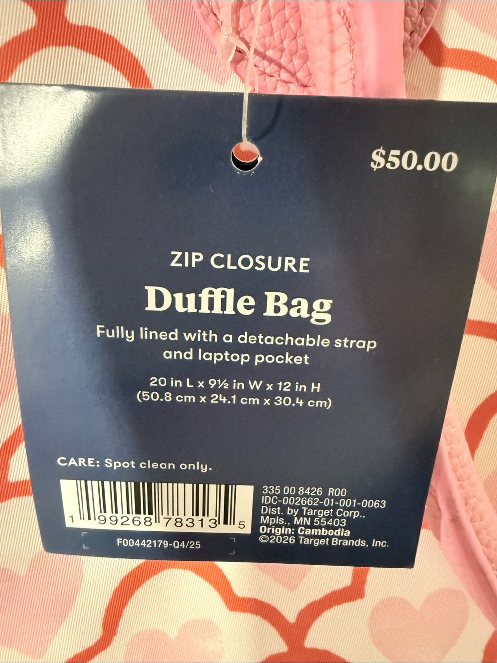 Roller Rabbit x Target - Geo Hearts Softside Duffel Bag - Picture 6 of 12